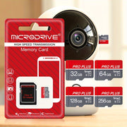 High-Speed U3 Class 10 MicroSD Card 16GB to 256GB with SD Adapter for Smartphones and Tablets