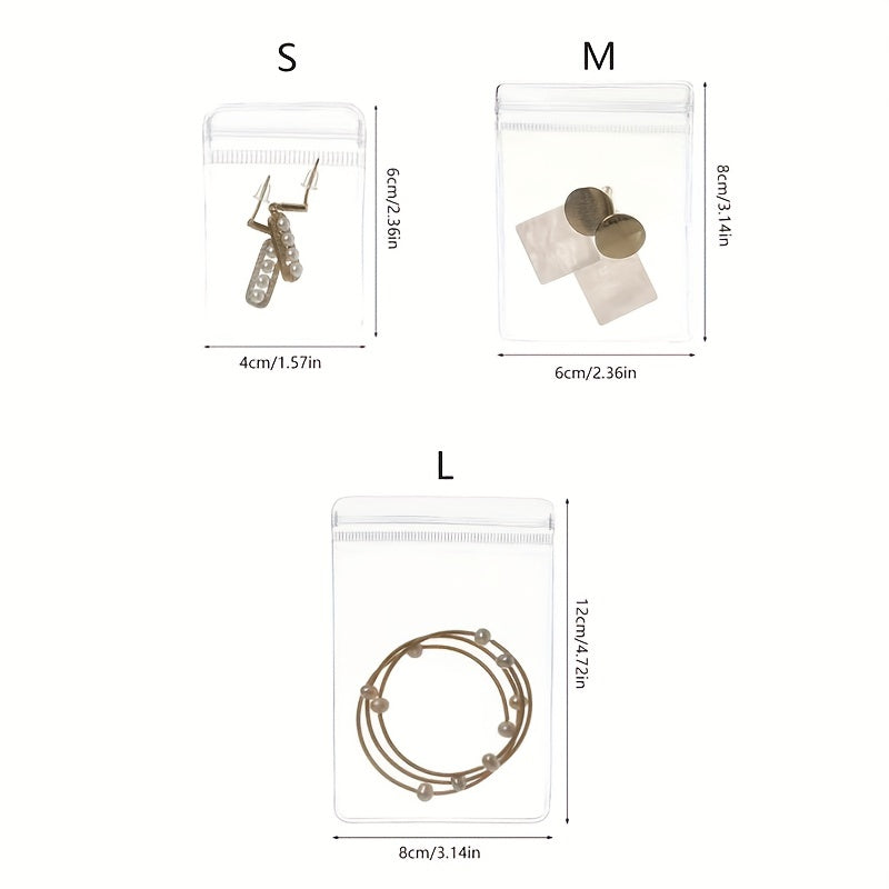 O'z-o'zini qulflash PVC zargarlik buyumlarini saqlash sumkasi changga qarshi tashkilotchilar 20 ta paket