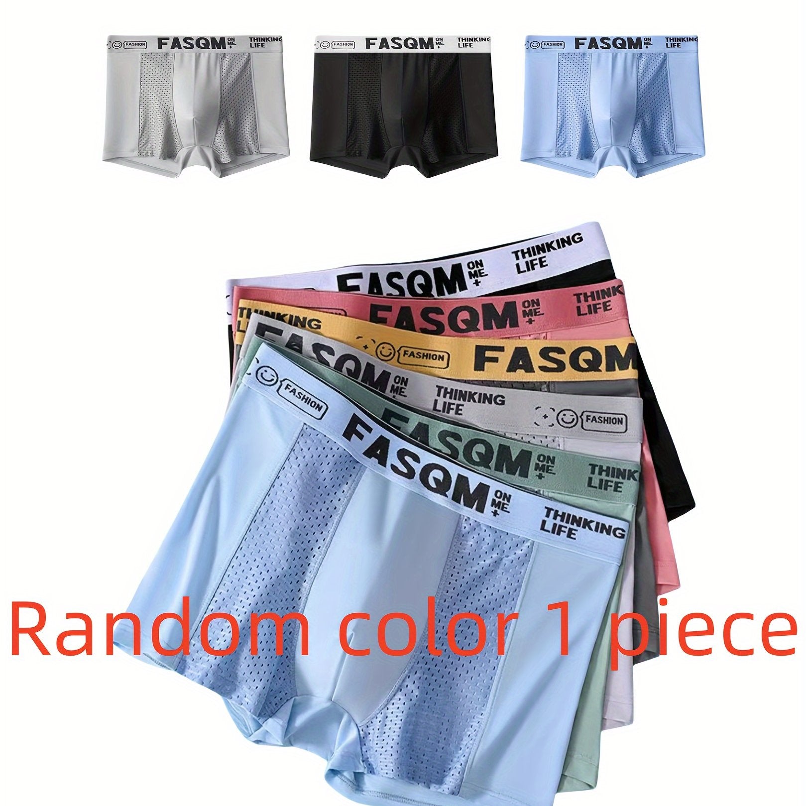 Men's Summer Mesh Underwear 1/3/5 Pack Breathable Cotton Spandex Shorts