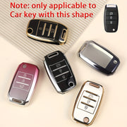 Universal TPU Soft Car Key Cover for Folding 3-Key Protector