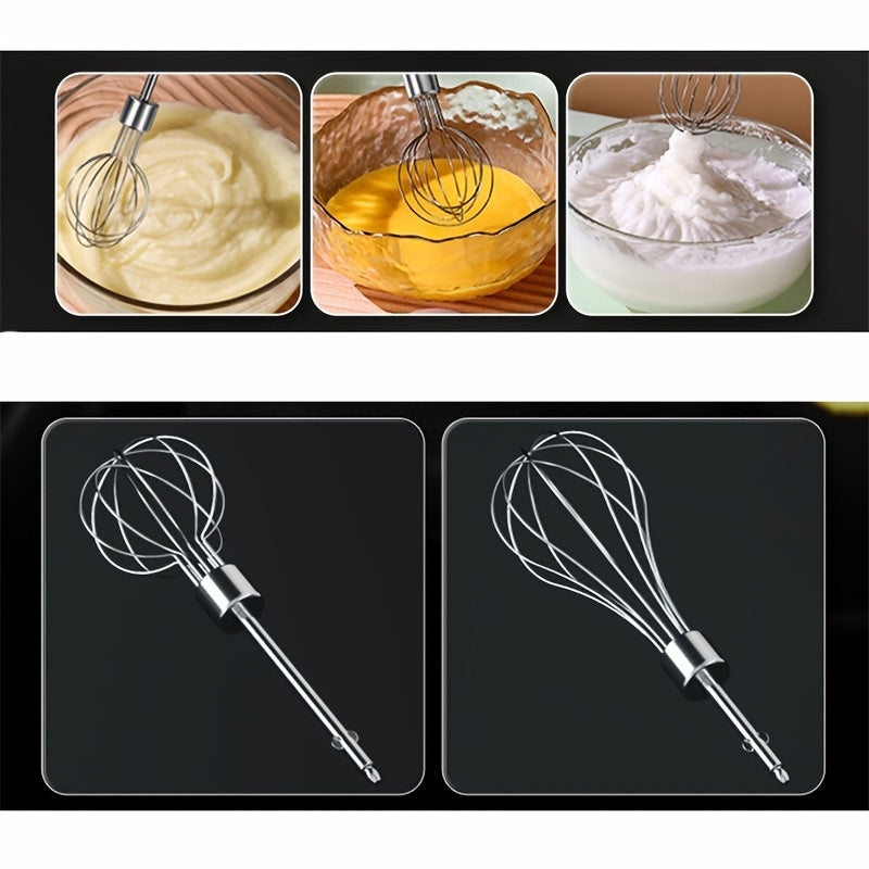 Stainless Steel Rechargeable Electric Whisk for Eggs and Milk Kitchen Tool