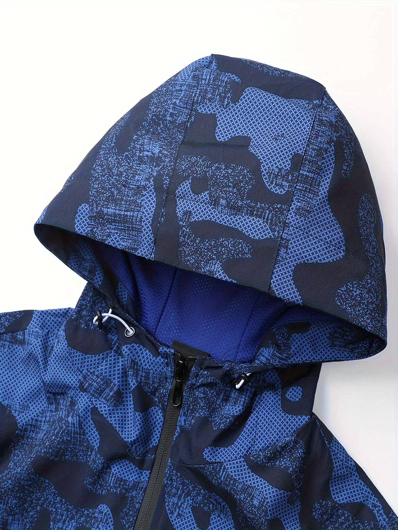 Men's Camouflage 2-Piece Casual Outfit Hooded Jacket and Breathable Pants