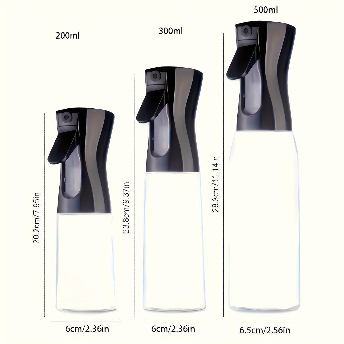 Black Olive Oil Dispenser Bottle for Cooking Salad BBQ Baking