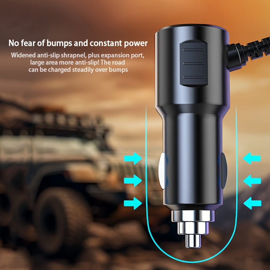 Cargador de coche rápido 7 en 1 con 3 puertos USB para 7 dispositivos, múltiples estilos