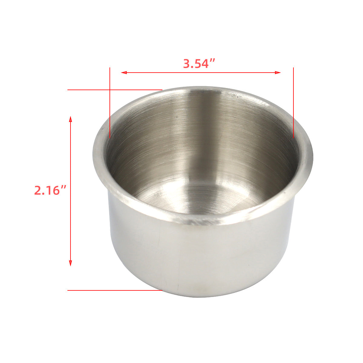 Stainless Steel Cup Holder Drop-In Mount for RV Boat Camper 1 Pack