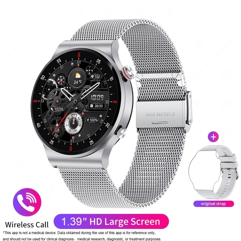 Smart Watch for Men Women Fitness Tracker Sleep Monitor Heart Rate AI Voice Control Touch Screen