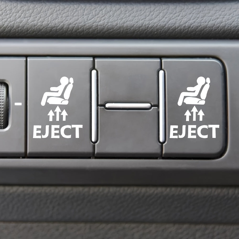 Transport vositasi paneli ejector o‘rindiq tugmasi stiker, bardoshli qog‘oz, avtomobil ichki aksessuari