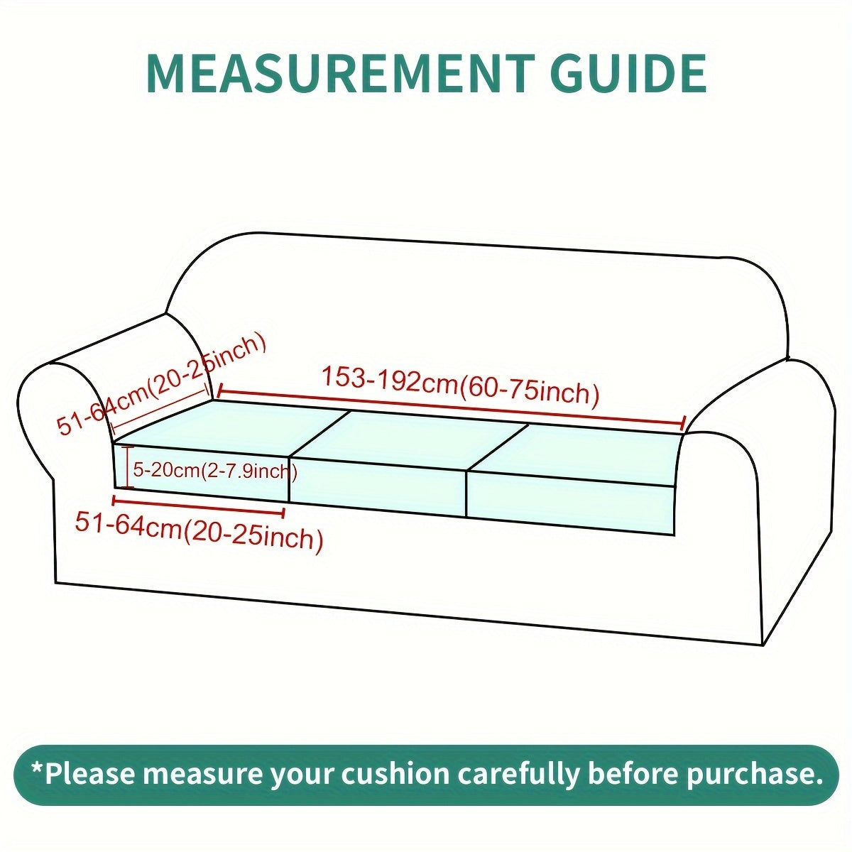 Yuqori elastiklikka ega, alohida almashtiriladigan bir rangli divan yostiq qopqog'i to'plami. Har mavsum uchun mos, yotoqxona, ofis, yashash xonasi uchun mukammal mebel himoyachisi.