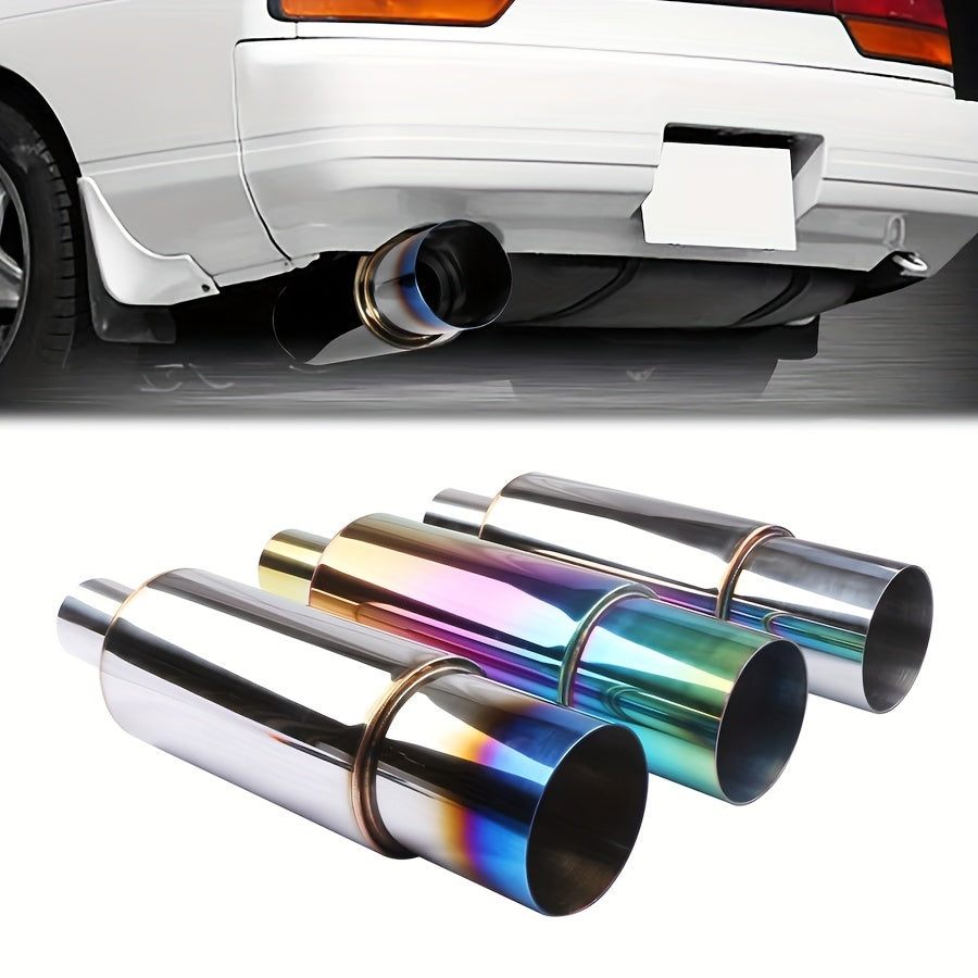 Car Straight Exhaust Pipe Stainless Steel Rear Section Sport Sound