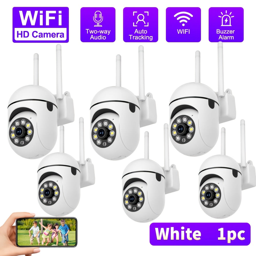 Pack de 2 cámaras de seguridad inalámbricas 1080P HD visión nocturna audio bidireccional interior y exterior