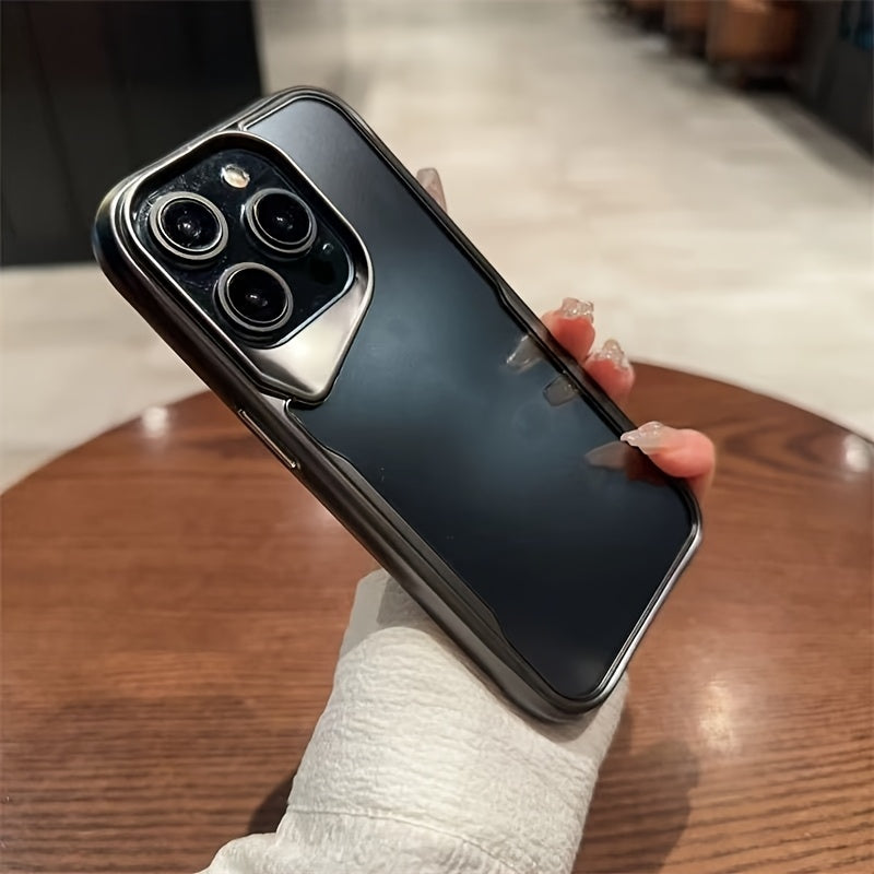 Electroplated Clear TPU Phone Case for iPhone Models Drop Protection