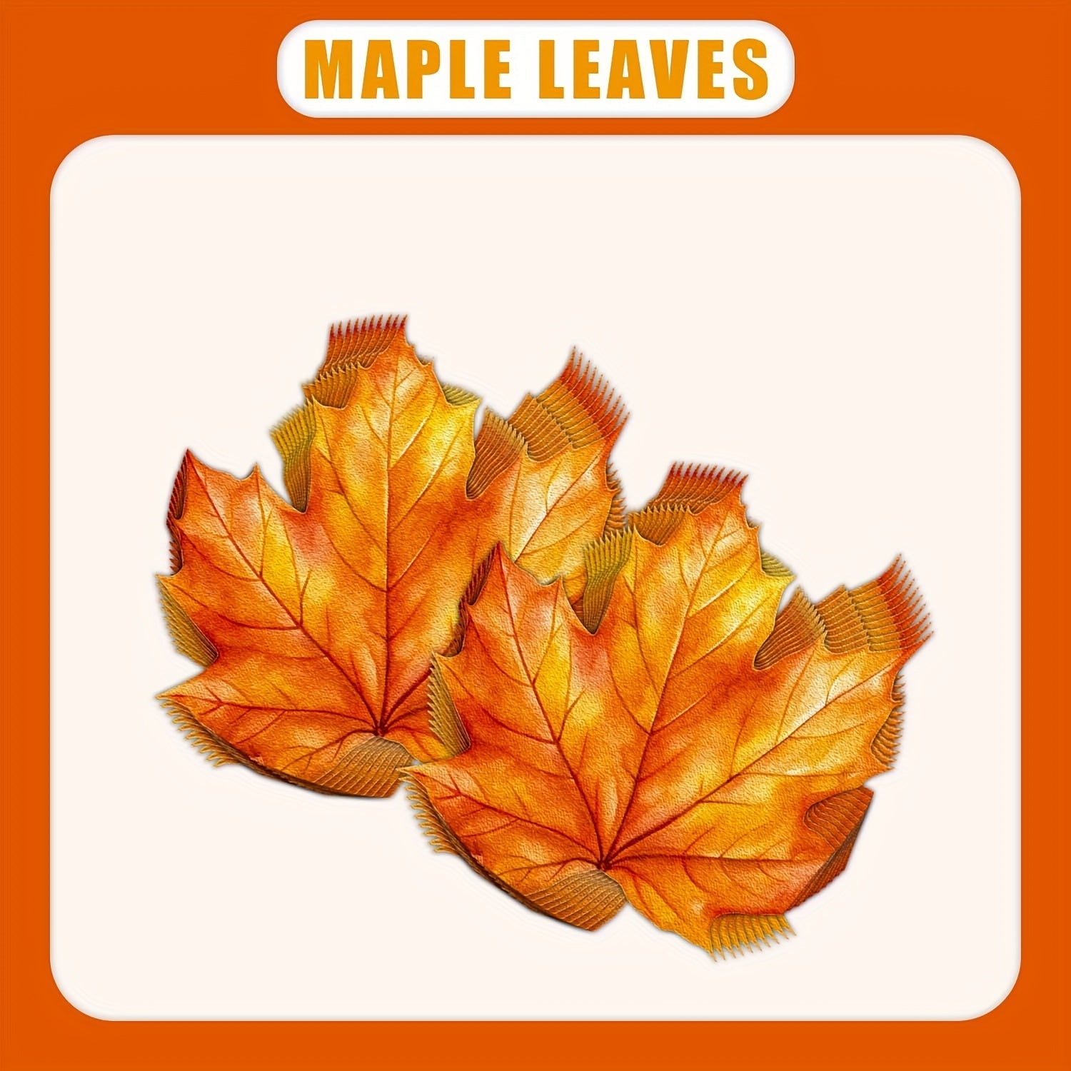 4-Ply Disposable Napkins Autumn Maple Leaf Design for Thanksgiving and Fall Events