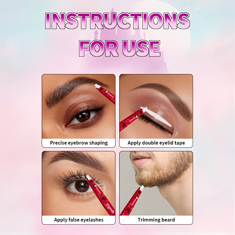 Unisex Stainless Steel Eyebrow Tweezers for Shaping and Facial Hair Removal