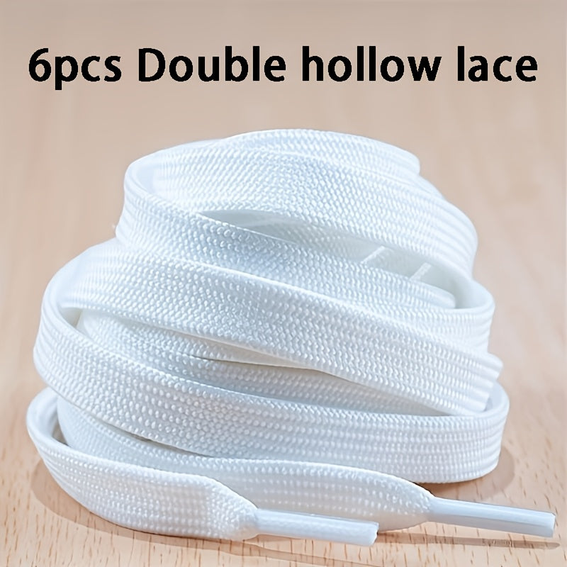 Unisex Polyester Flat Shoelaces 120cm Durable Sports Laces