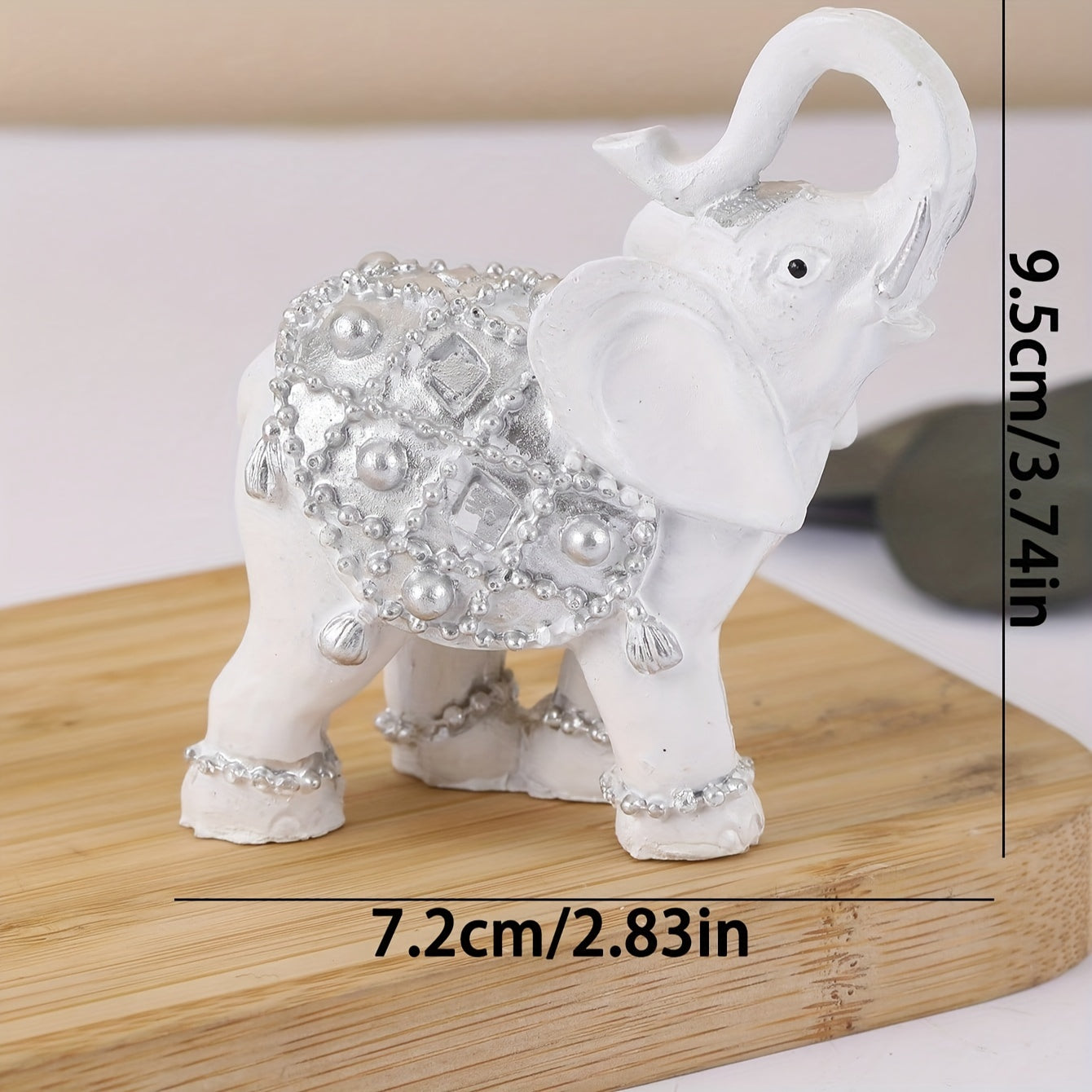Small Elephant Decor Figurine with European Style, Craft Ornament
