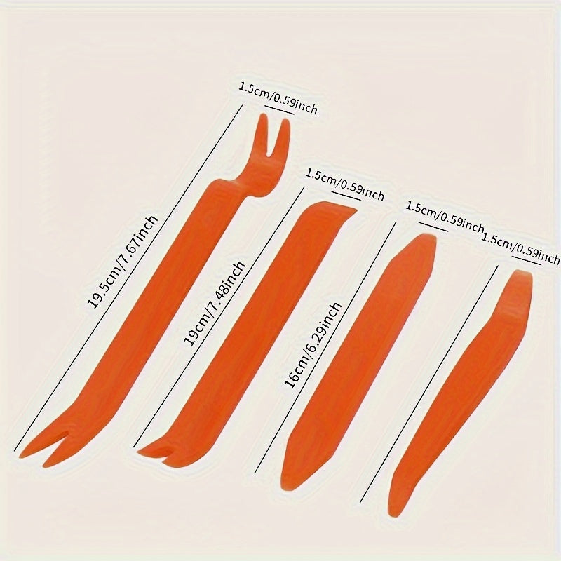 Kit de herramientas de palanca de plástico de 4 piezas para desmontar el audio del coche, herramientas para quitar paneles de puerta