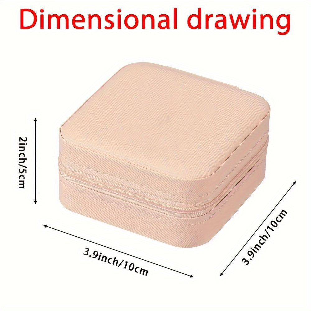 Personalized Flower Pattern Jewelry Box Made of PU Leather for Gifts and Storage