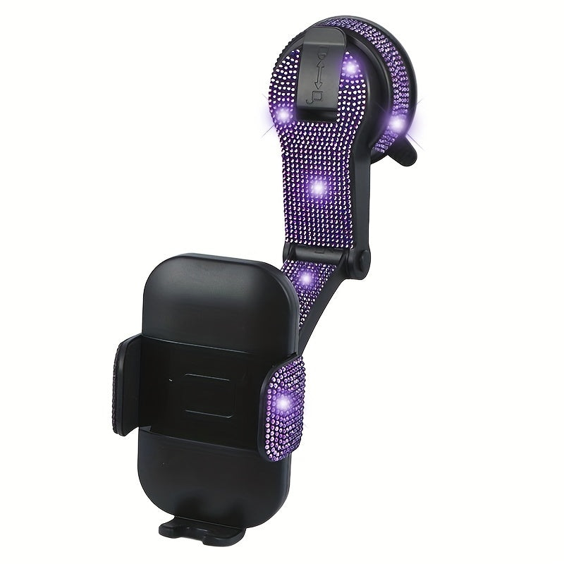 Soporte universal para teléfono de coche con ventosa, rotación de 360°, anti-vibración y soporte para navegación