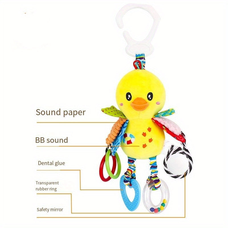 Baby Toys for 0-1 Year Olds Car Seat Mirror Rattle Teether Stroller Pendant