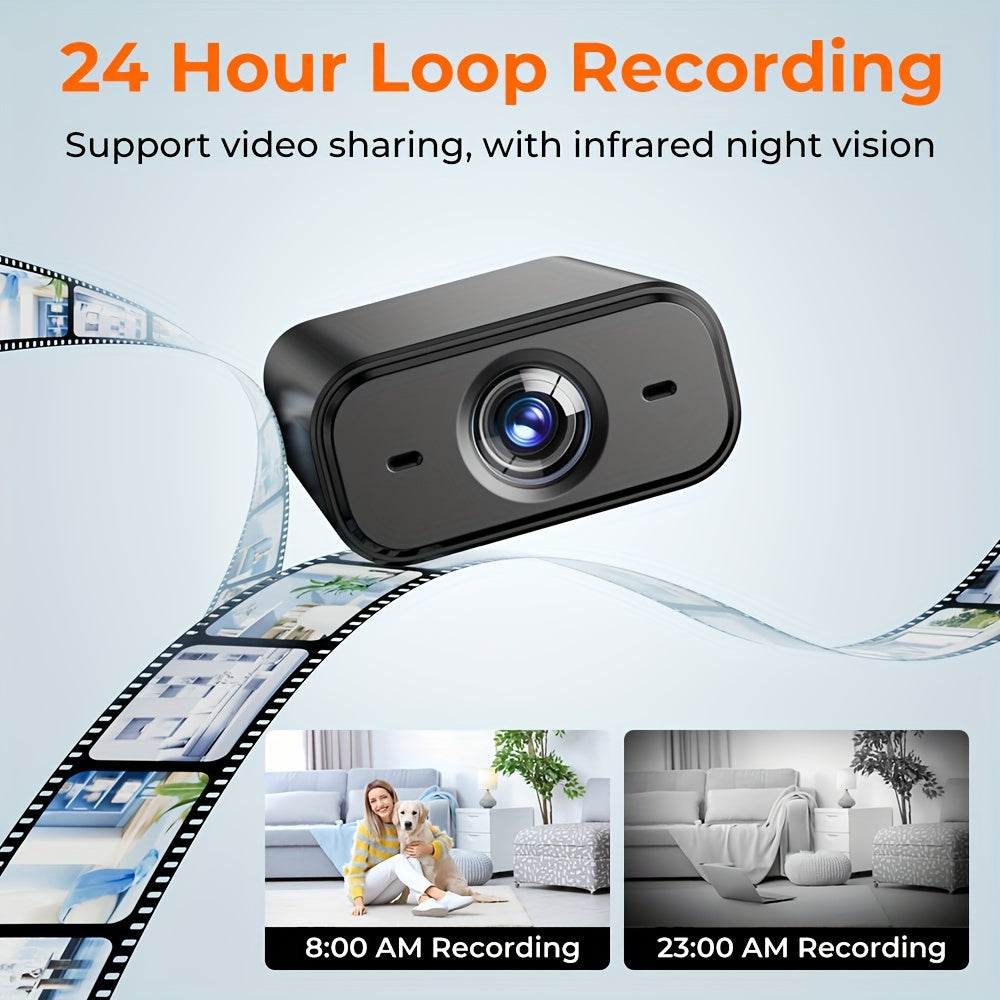 Mini Wireless Security Camera USB Powered App Control 480p Non Waterproof