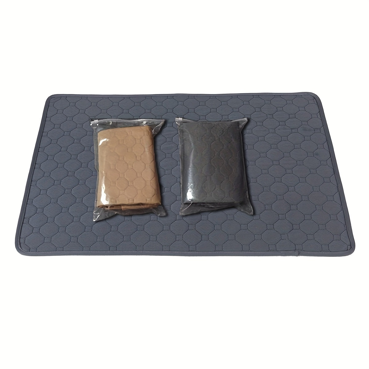 Washable Waterproof Dog Training Pad with Non-Slip Hexagonal Grip for Indoor Use