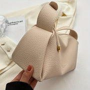 Women’s PU Leather Crossbody Bag with Zipper Closure in Black White Coffee