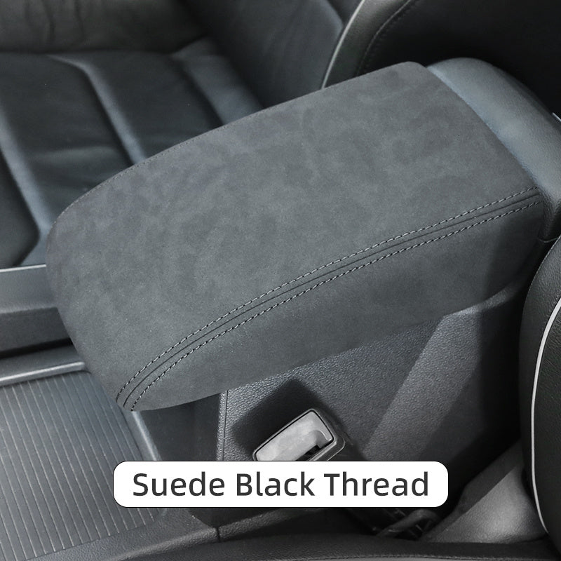 Universal PU Leather Armrest and Gear Shift Cover for Tiguan Black