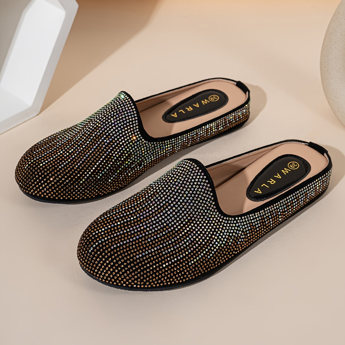 Women's Flat Shoes Diamond Tassel Leather Elegant Comfortable Sole