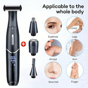 Men's Electric Beard Trimmer Kit for Face, Nose, Ear Hair Removal