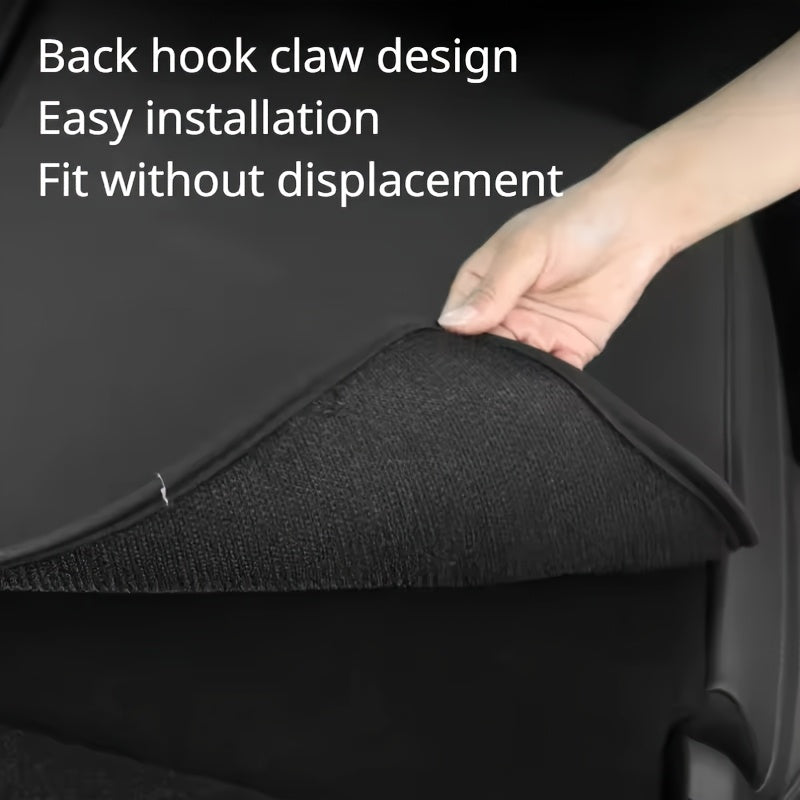 Rear Seat Back Protector Pad for Model Y PU Leather Backrest Cover Set