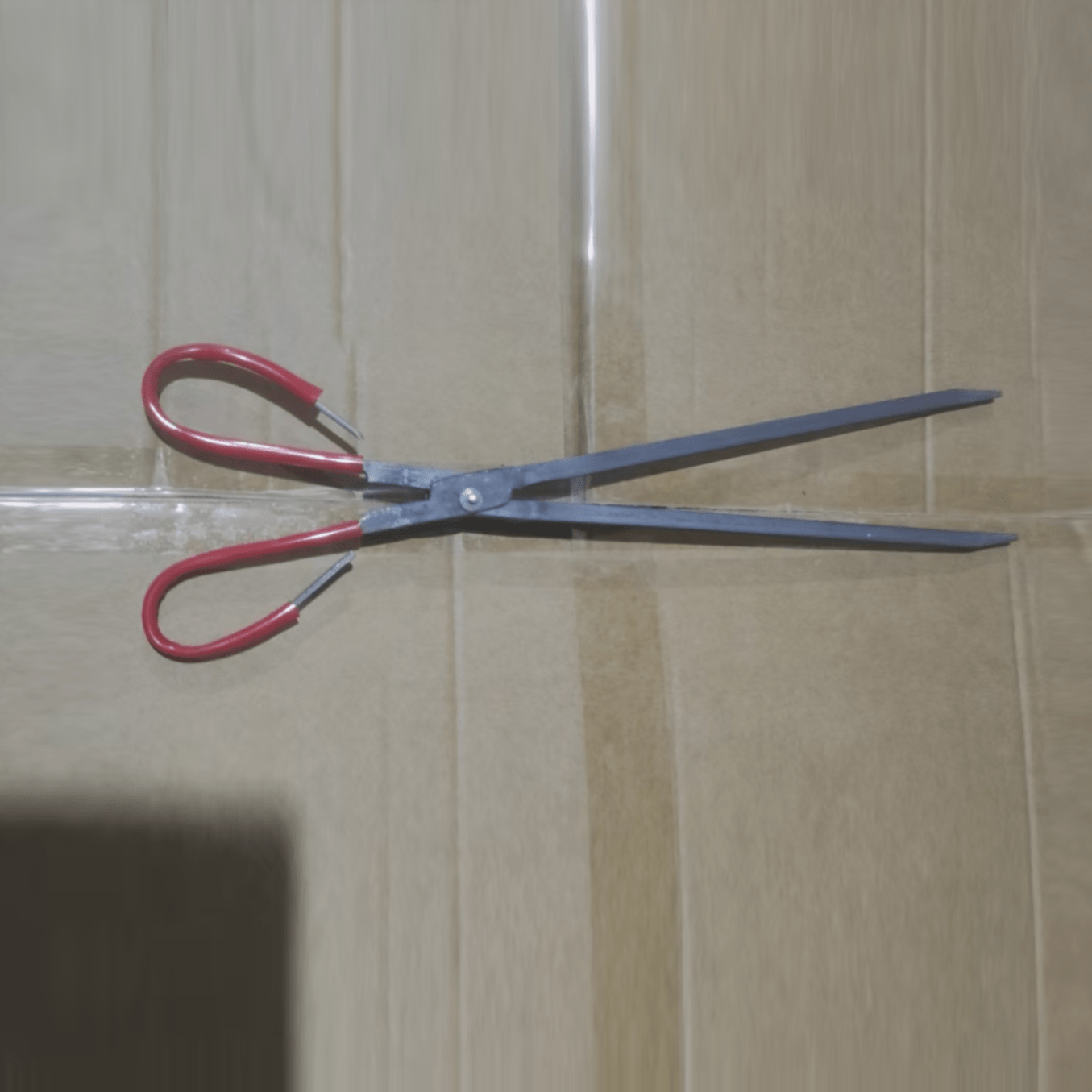 Durable Metal Fireplace Tongs with Long Handle for Charcoal and Logs