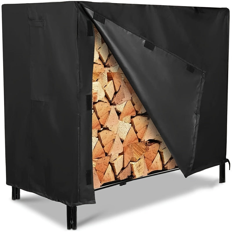 Waterproof Firewood Rack Cover for 4ft and 8ft Racks Outdoor Weatherproof Dust Wind Resistant