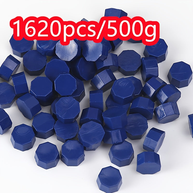 1620pcs 500g Octagonal Sealing Wax Particles for Envelope Gift Box DIY Retro Bulk Sealing Wax