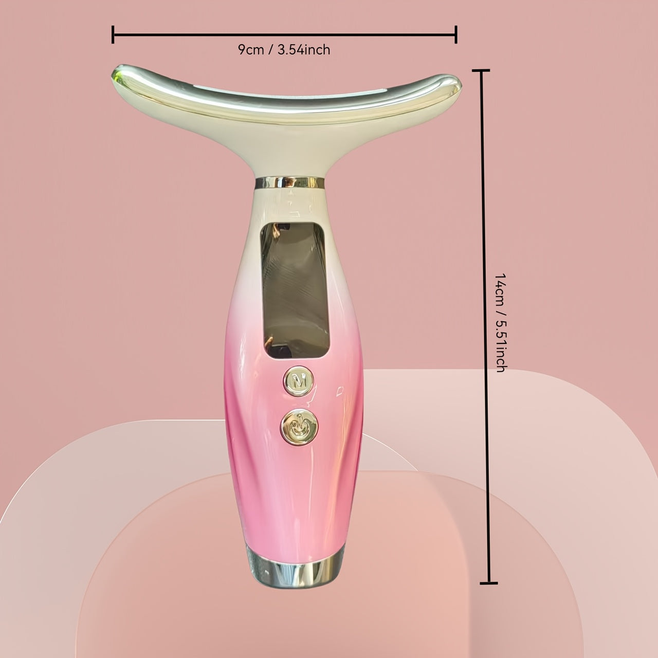 1 Ta'sirli yuz va bo'yin massajeri, 7 rejimda, USB orqali zaryadlanadigan, issiq siqish, tebranish, ideal sovg'a, bo'yin va orqa massajeri