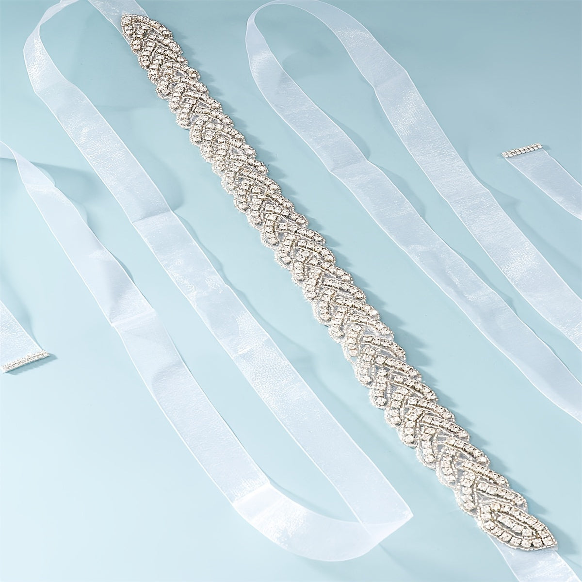 Women's Bridal Waist Chain Faux Pearl Rhinestone Girdle for Wedding Dresses