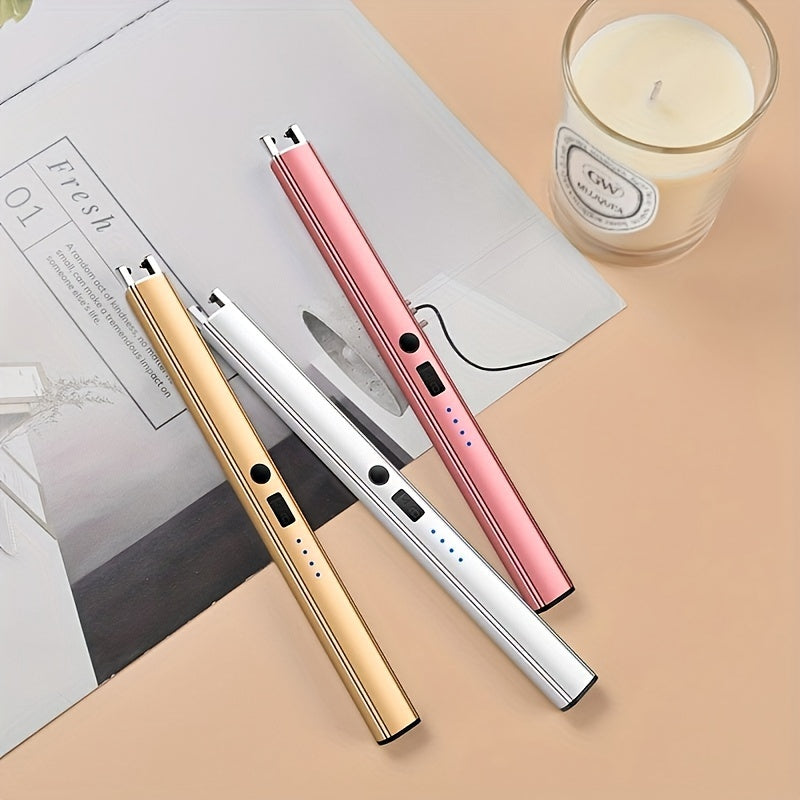 Rechargeable USB Electric Lighter Flameless Windproof for Gas Stove