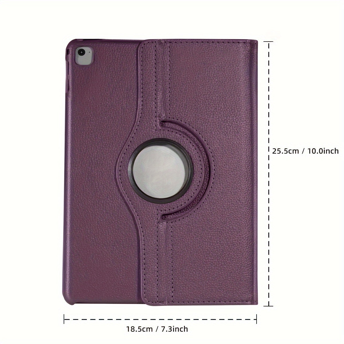 360° вращающийся чехол для планшета с узором из личи для iPad 10,2 дюйма 7-го/8-го/9-го поколения, противоскользящий, магнитный режим сна и пробуждения, многоугольная подставка, легкий, прочный TPU