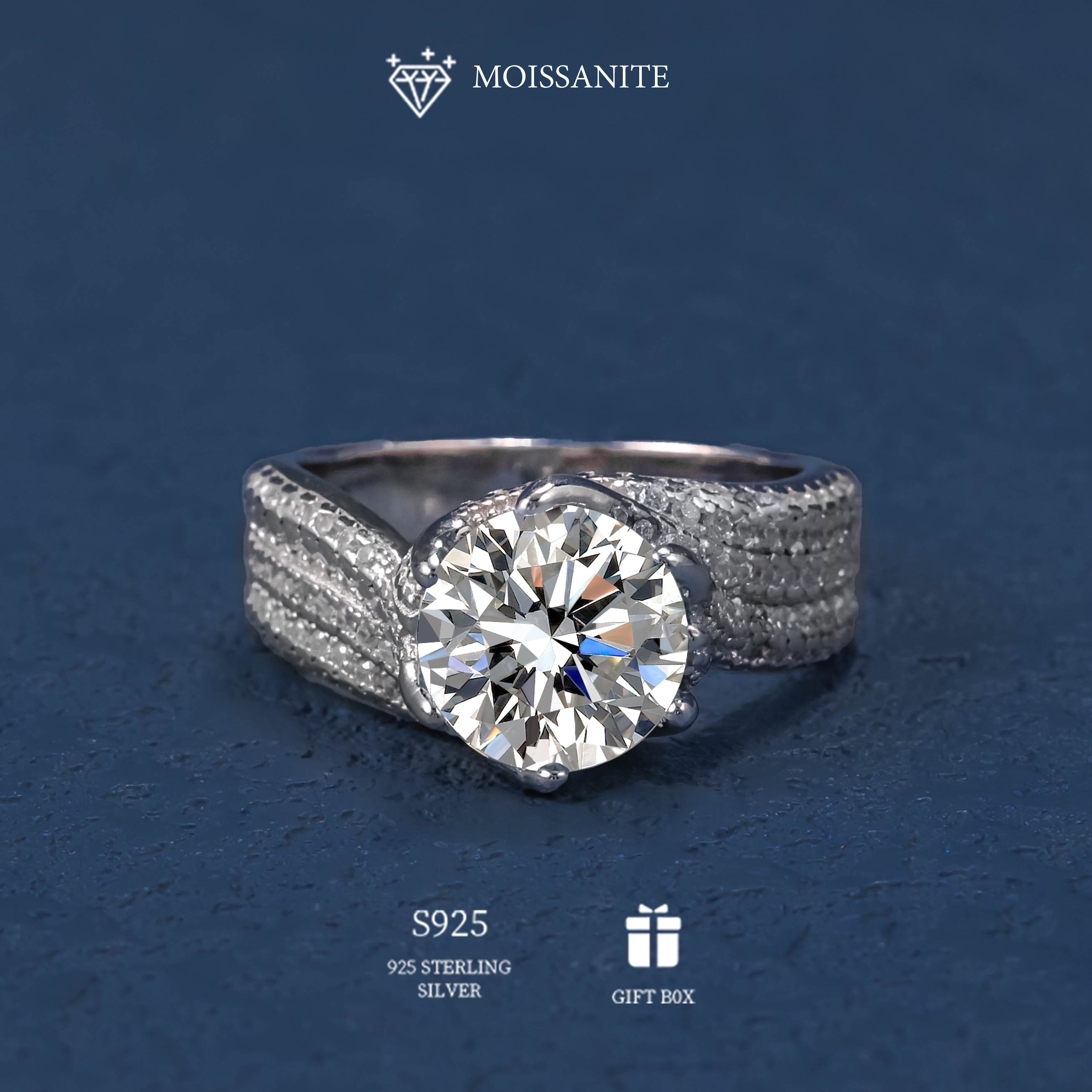 Sterling Silver Twisted Ring for Women Hypoallergenic Engagement Wedding Jewelry