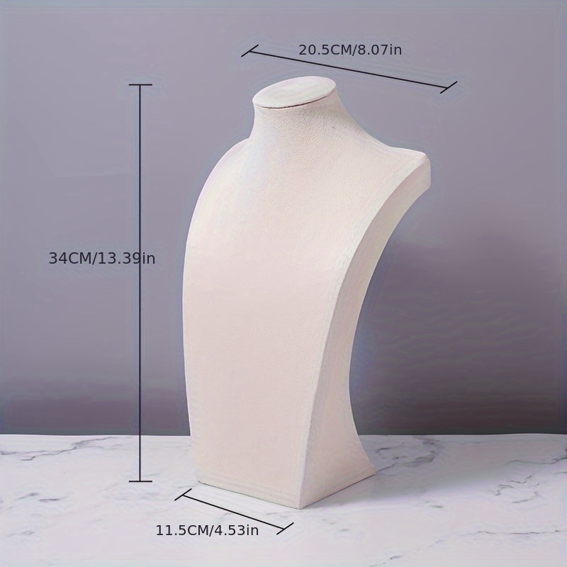 Velvet Display Stand Mannequin for Necklaces and Pendants