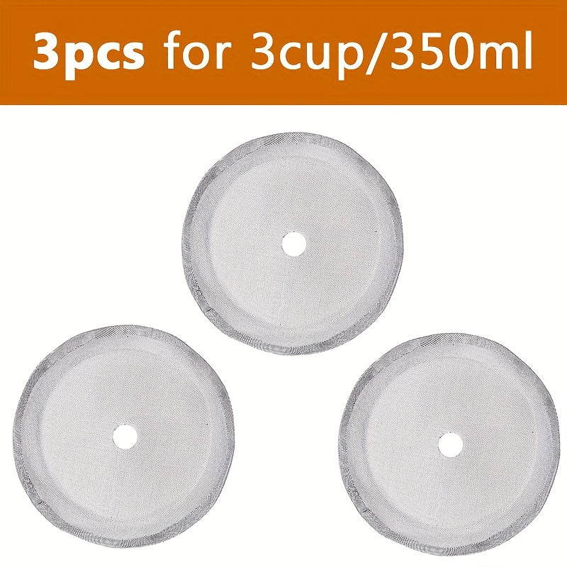 Filtro de repuesto de acero inoxidable 304 para prensa francesa, pieza duradera para cafetera