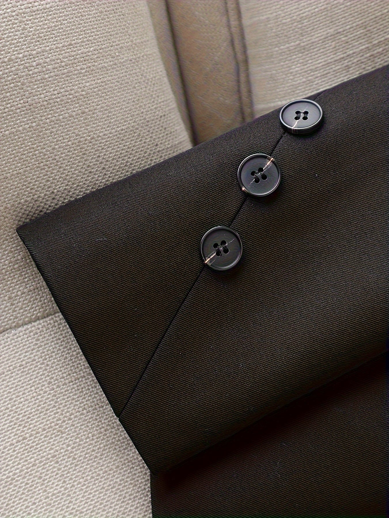 Women's Beige Blazer Long Sleeve Solid Elegant Business Casual Polyester Spandex