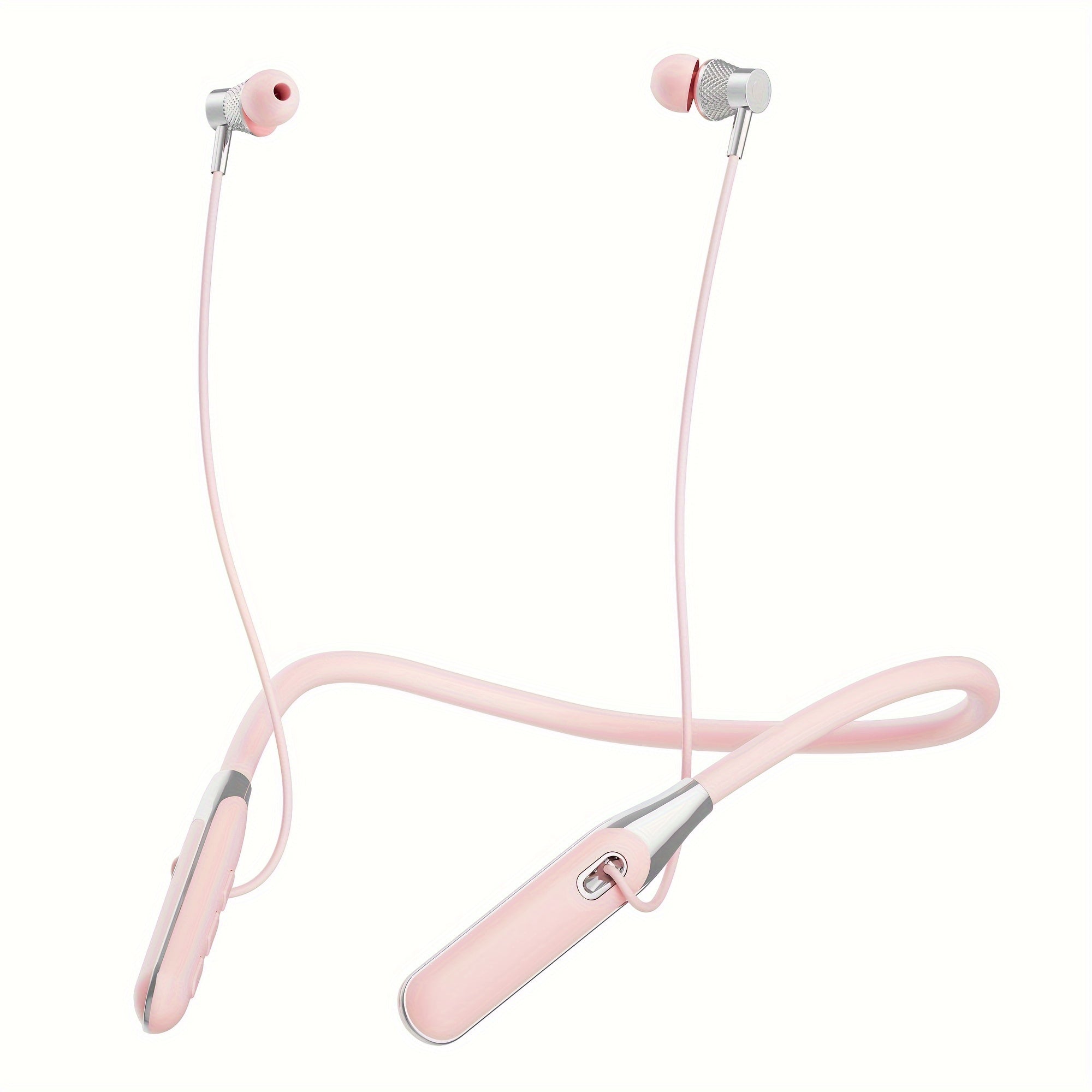 Элегантные черные беспроводные наушники для бега с кабелем, не запутывающимся, зарядка Type-C, 12 часов работы от батареи и регулируемая шейная дуга.