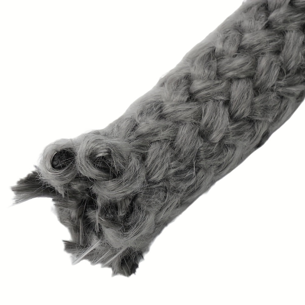 Fireplace Wood Stove Door Seal Black Borosilicate Glass Fiber Rope Gasket 18mm 2m