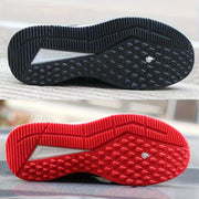 Men's Breathable Fabric Lace-Up Sneakers for Running Basketball Workout Gym