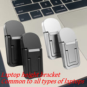 Adjustable Laptop Stand with Folding Portable Base and Height Adjustment