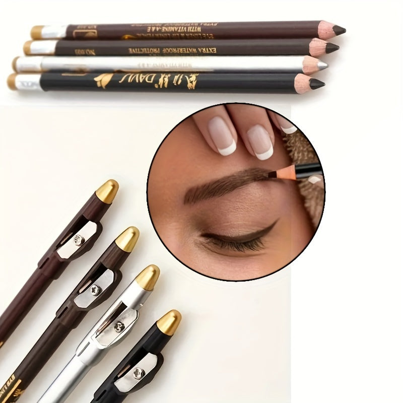 Женский водостойкий карандаш для бровей и подводка для глаз с точилкой
