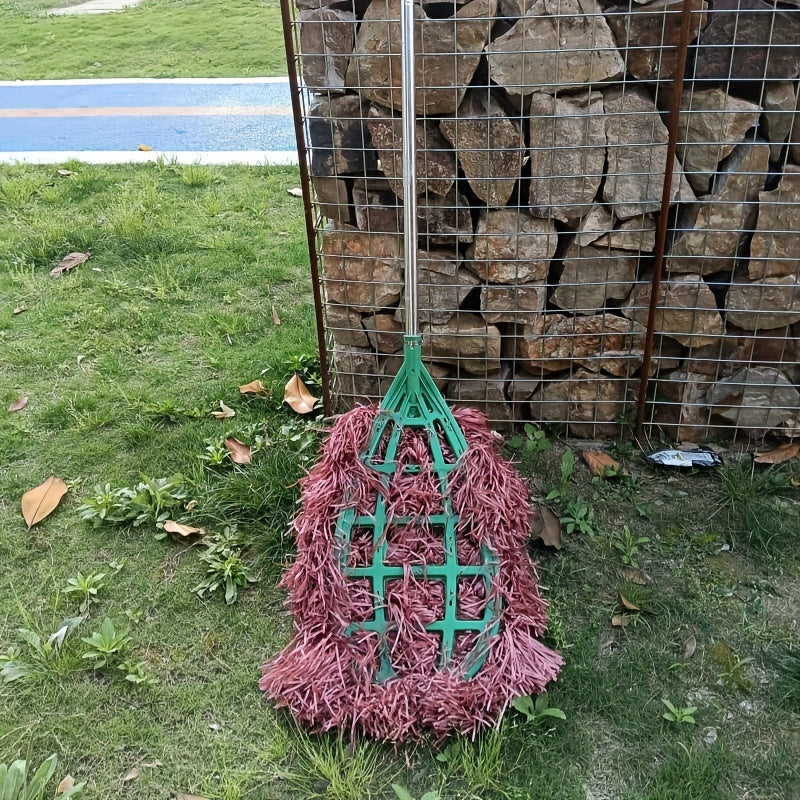 Professional sanitariya tozalash uskunalari: Katta bog', hovli, yo'l va ko'chalarni tozalash uchun qattiq pol yuzalari uchun mo'ljallangan ochiq og'ir vaznli qo'l cho'tkasi.