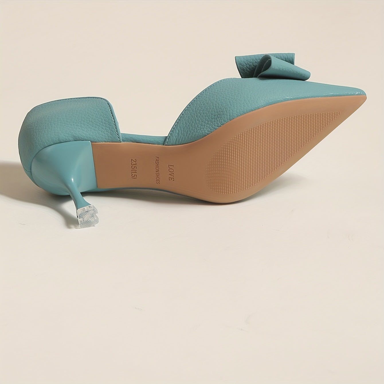 Women's Mid Heels Solid Color Slip-On Pumps Elegant Dress Shoes