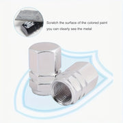 Tapones de válvula de aleación de aluminio para coche y bicicleta, duraderos, en 5 colores