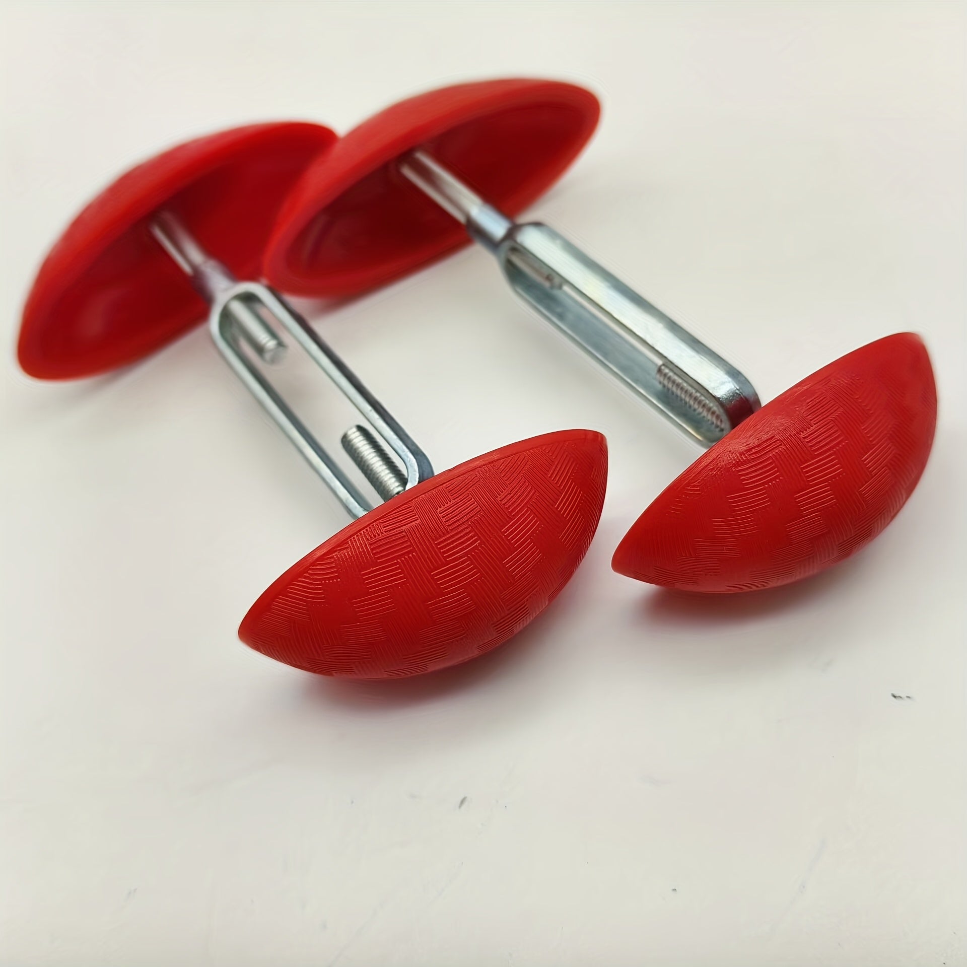 Pair of Red Shoe Trees for Men and Women Shoe Fitting and Preservation